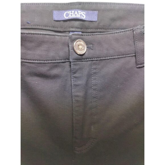 Chaps Madden Straight Leg Mid Rise Black Lightweight Jeans 12 - Picture 4 of 8